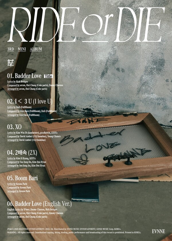 EVNNE, tracklist revealed...