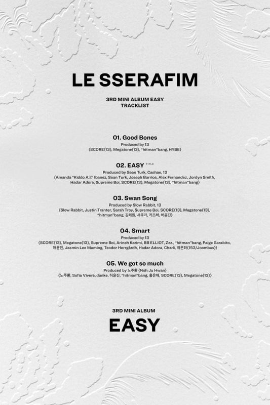 LE SSERAFIM 3rd mini album tracklist revealed… All members participated in the song