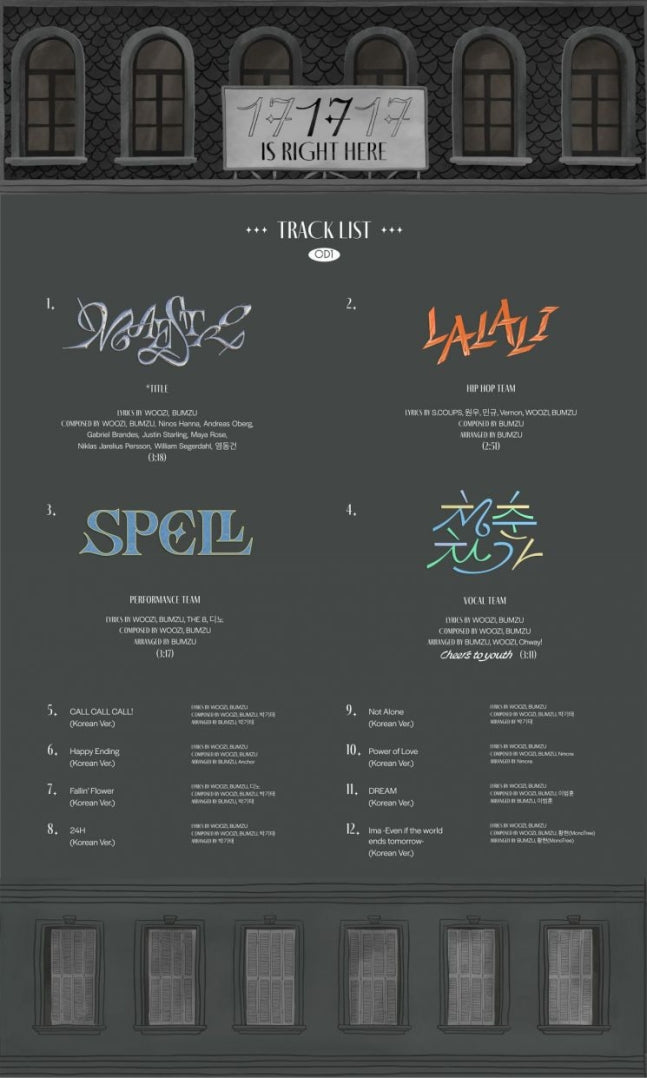 SEVENTEEN reveals new album tracklist