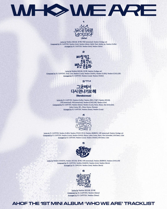 AHOF, tracklist revealed…