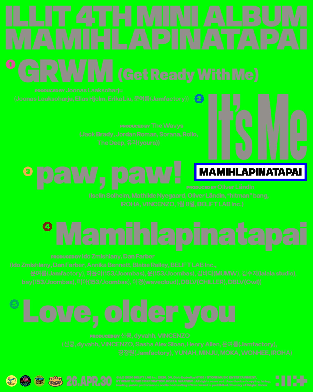 ILLIT Reveals Tracklist for 4th Mini Album