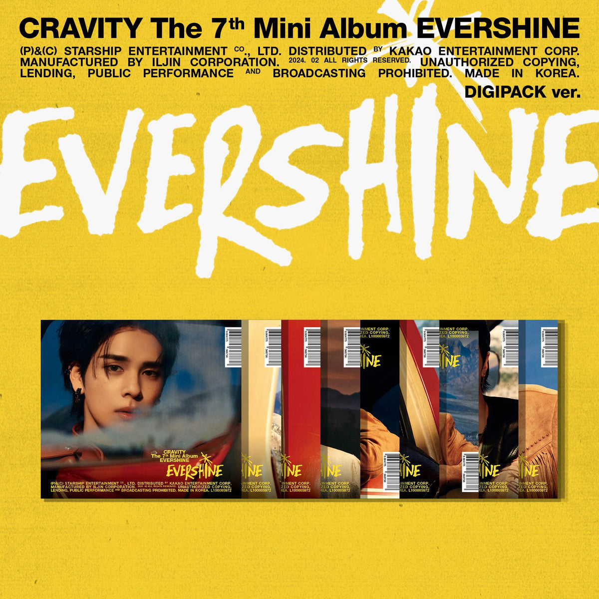 [SET] CRAVITY - 7TH MINI ALBUM EVERSHINE(DIGIPACK Ver.)