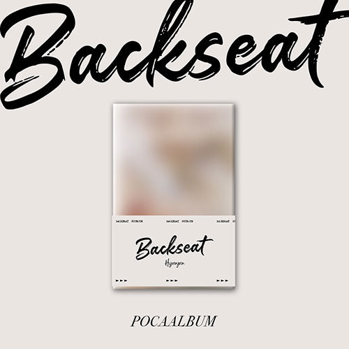 [POB] HYUNJUN - 5th Single Album [Backseat](POCAALBUM ver.)