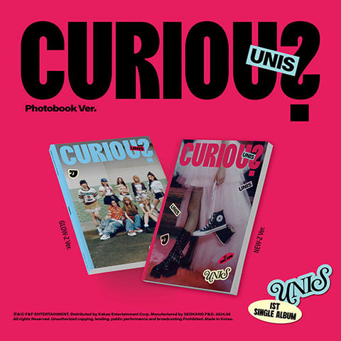 [POB] UNIS - 1st Single Album [CURIOUS] (Photobook Ver.)