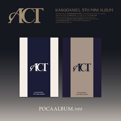 [POB] KANGDANIEL - 5th Mini Album [ACT] (POCAALBUM ver.)