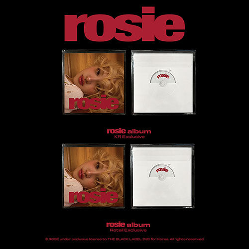 [POB] ROSÉ - first studio album ‘rosie’ (KR Exclusive, Retail Exclusive)