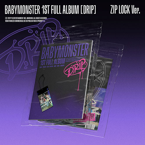 [ファンサイン会POB] BABYMONSTER 1st FULL ALBUM [DRIP] (ZIP LOCK Ver.)