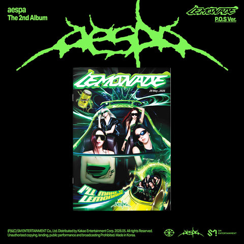 [POB] aespa - The 2nd Album [LEMONADE] (P.O.S Ver.)