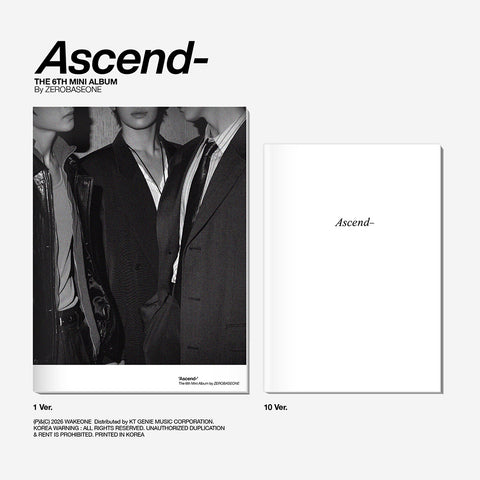 [POB] ZEROBASEONE - The 6th Mini Album [Ascend-] Photobook Ver. (1 Ver. & 10 Ver.)