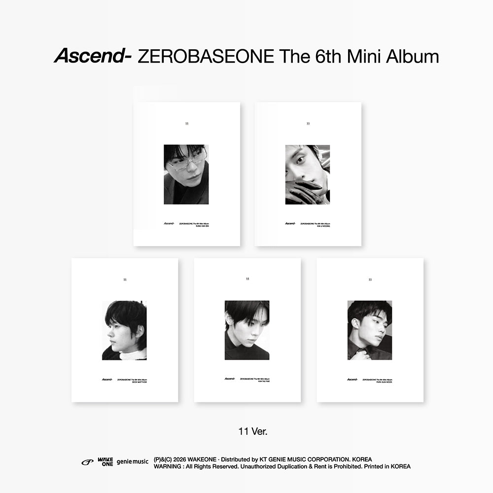 [POB] ZEROBASEONE - The 6th Mini Album [Ascend-] (11 Ver.)
