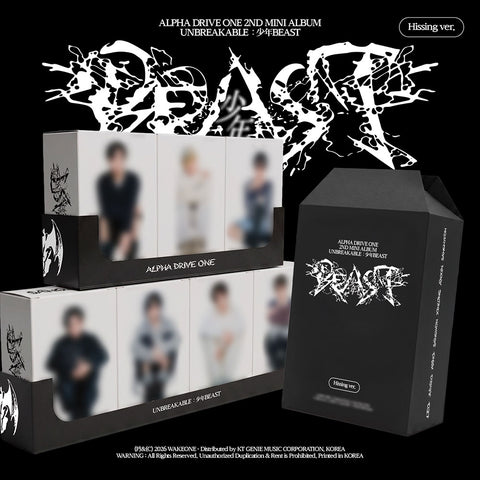 [POB] ALPHA DRIVE ONE 2ND MINI ALBUM [UNBREAKABLE : BOY BEAST] (Hissing Ver.)