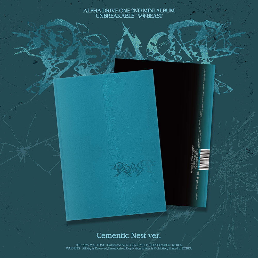 [POB] ALPHA DRIVE ONE 2ND MINI ALBUM [UNBREAKABLE : BOY BEAST] (Cementic Nest ver.)