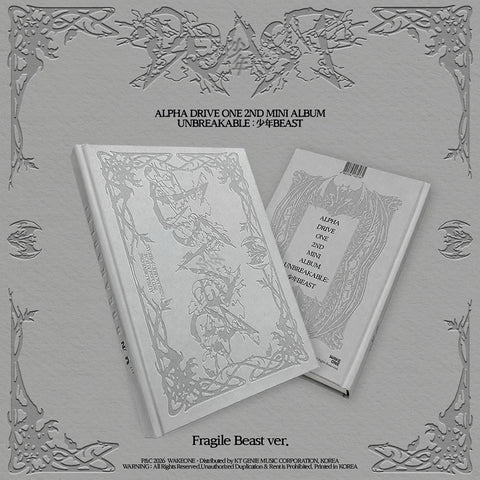 [POB] ALPHA DRIVE ONE 2ND MINI ALBUM [UNBREAKABLE : BOY BEAST] (Fragile Beast Ver.)