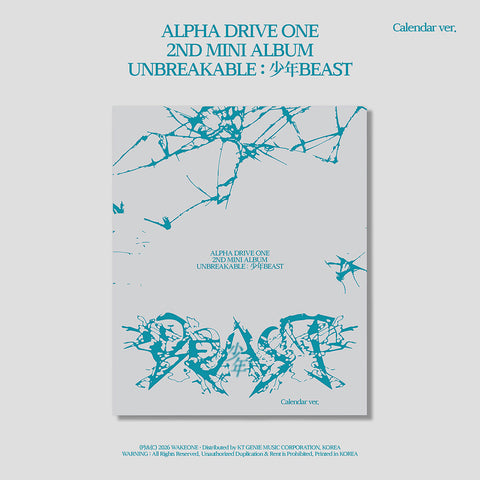 ALPHA DRIVE ONE 2ND MINI ALBUM [UNBREAKABLE : BOY BEAST] (Calendar Ver.)