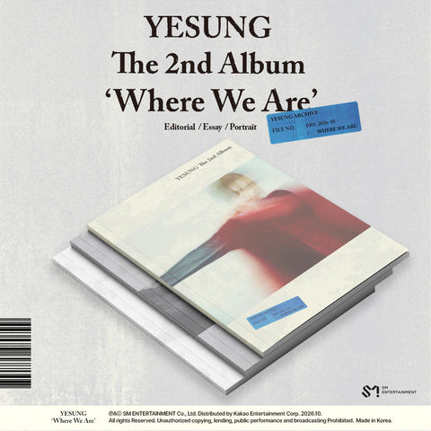 [POB] YESUNG - [Where We Are] (Photobook Ver.)