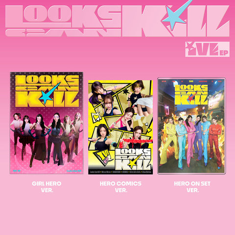 [POB] IVE - EP [Looks Can Kill] (GIRL HERO ver./HERO COMICS ver./HERO ON SET ver.) SET