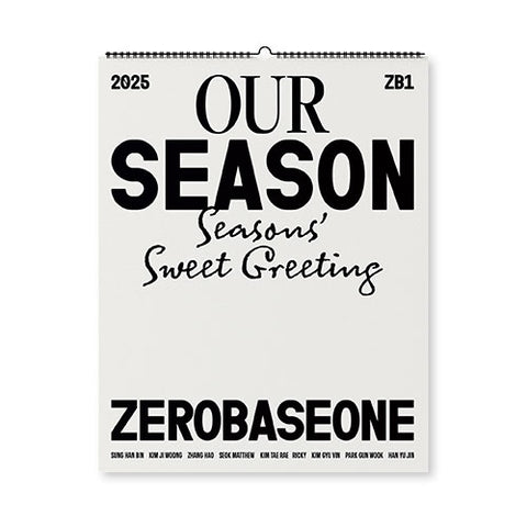 ZEROBASEONE - 2025 壁掛けカレンダー [OUR Season]