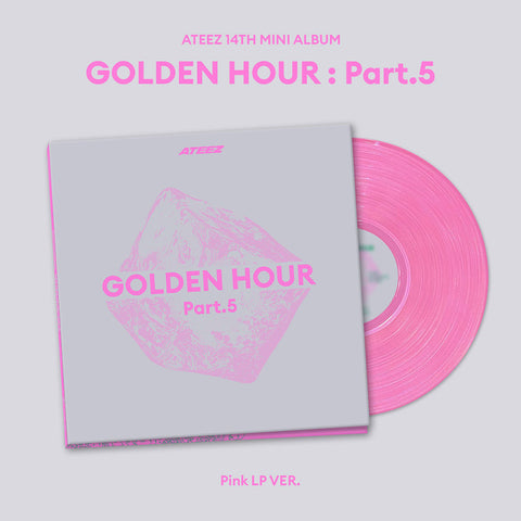 [POB] ATEEZ [GOLDEN HOUR : Part.5] (Pink LP VER.)