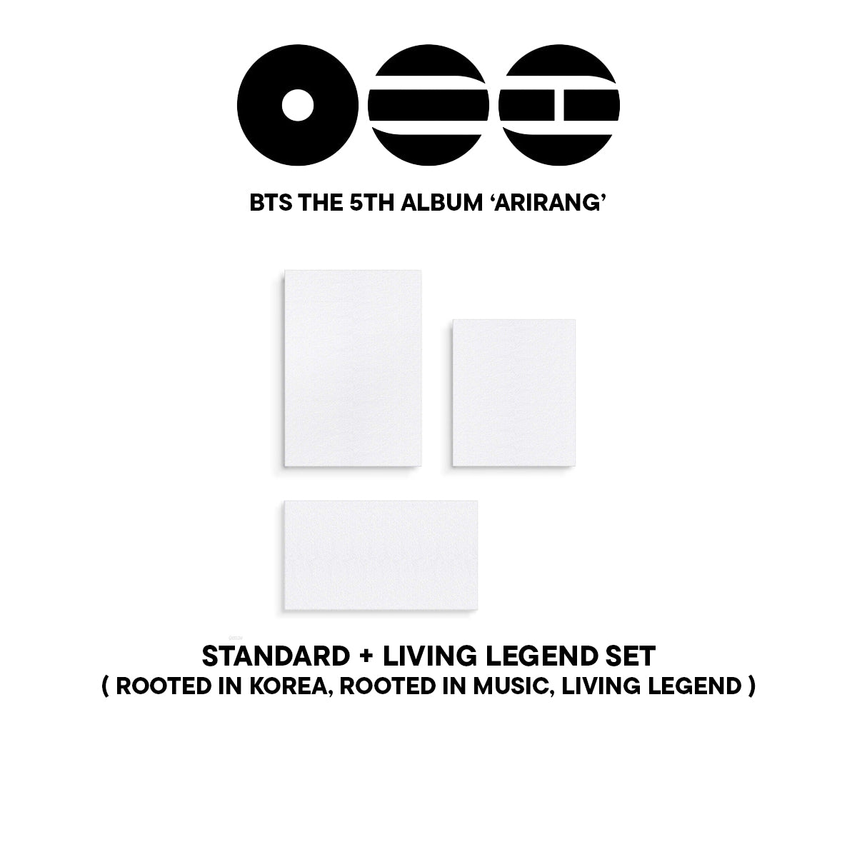 [POB] BTS [ ARIRANG ] Standard ver (SET) + Living Legend Ver / 5th Full Album
