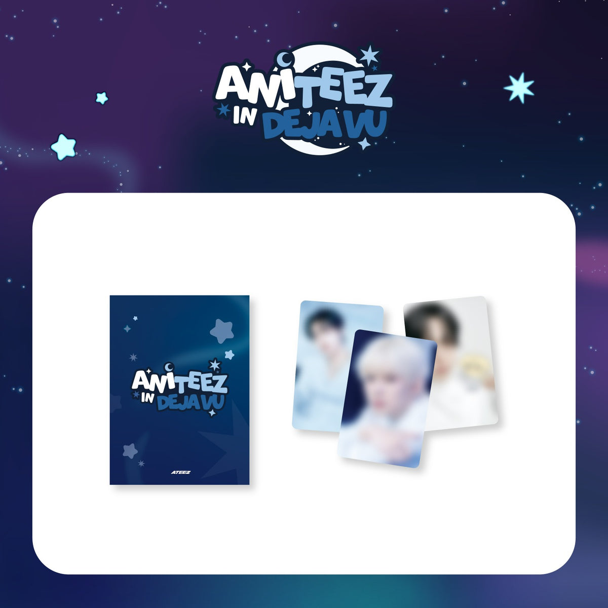 ATEEZ X ANITEEZ POP-UP [ANITEEZ IN DEJA VU] MD (RANDOM TRADING CARD)