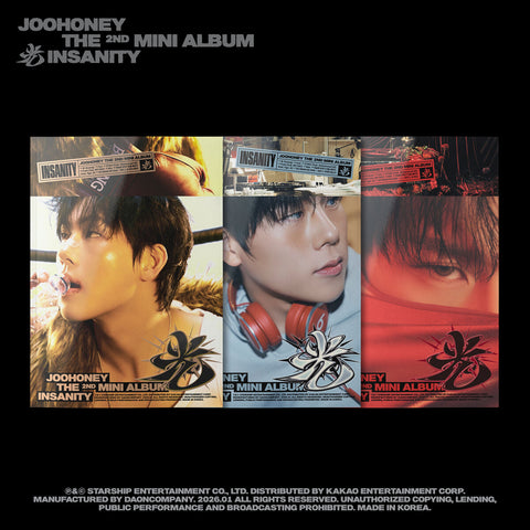 [POB] JOOHONEY - THE 2ND MINI ALBUM [INSANITY]