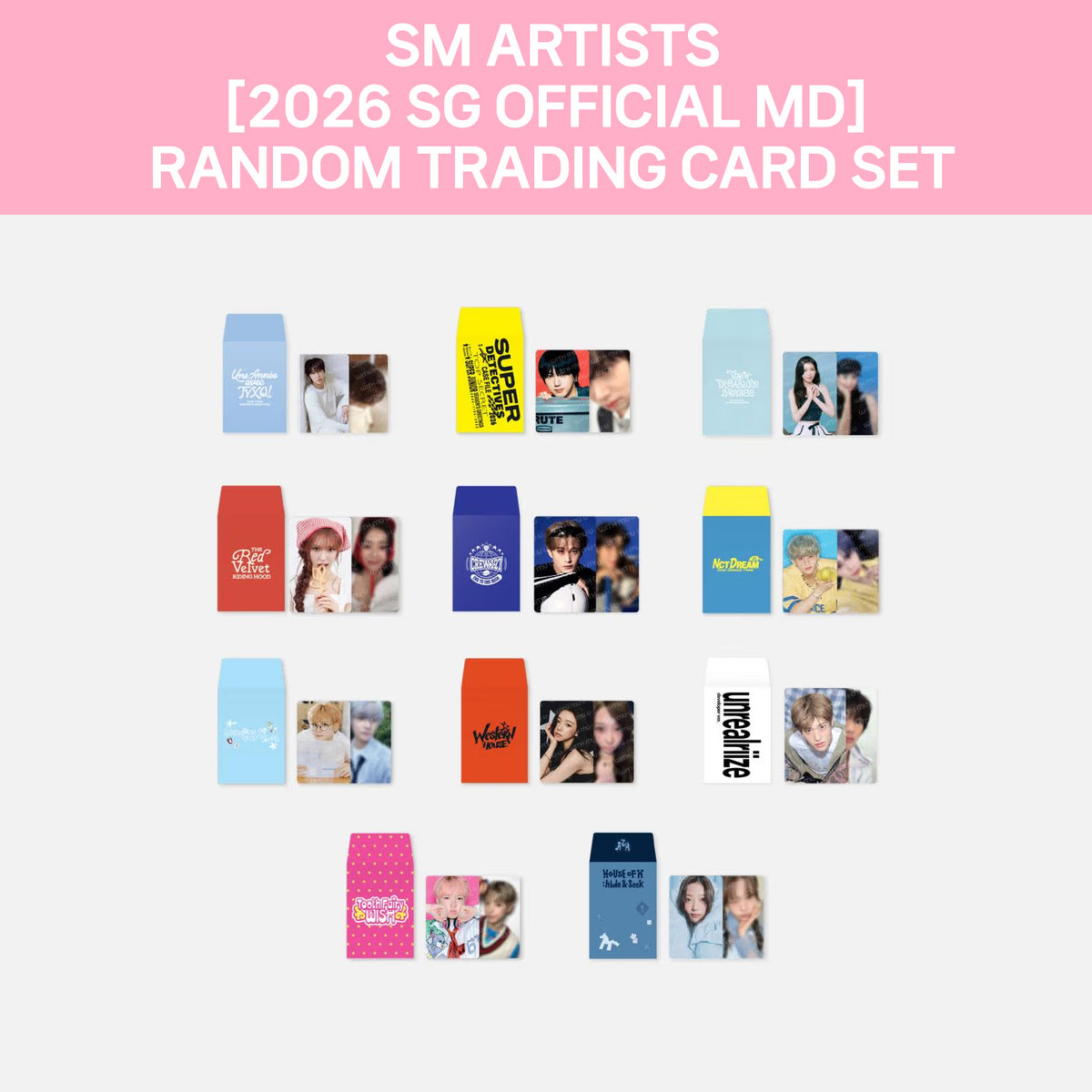 SM ARTISTS [2026 SEASONS GREETINGS OFFICIAL MD] RANDOM TRADING CARD SET