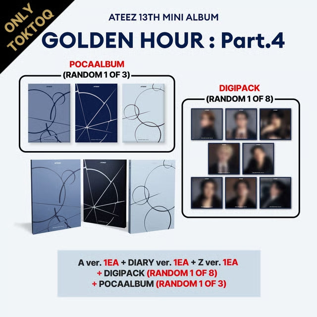 [POB] ATEEZ [GOLDEN HOUR : Part.4] TOKTOQ SET