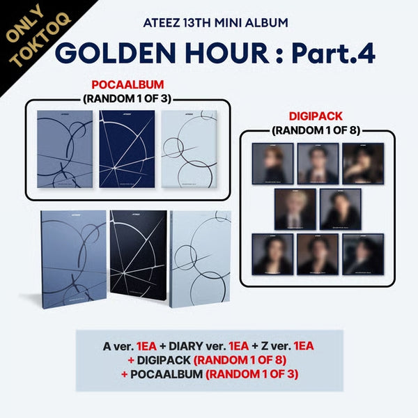POB] ATEEZ [GOLDEN HOUR : Part.4] TOKTOQ SET - Record Planet