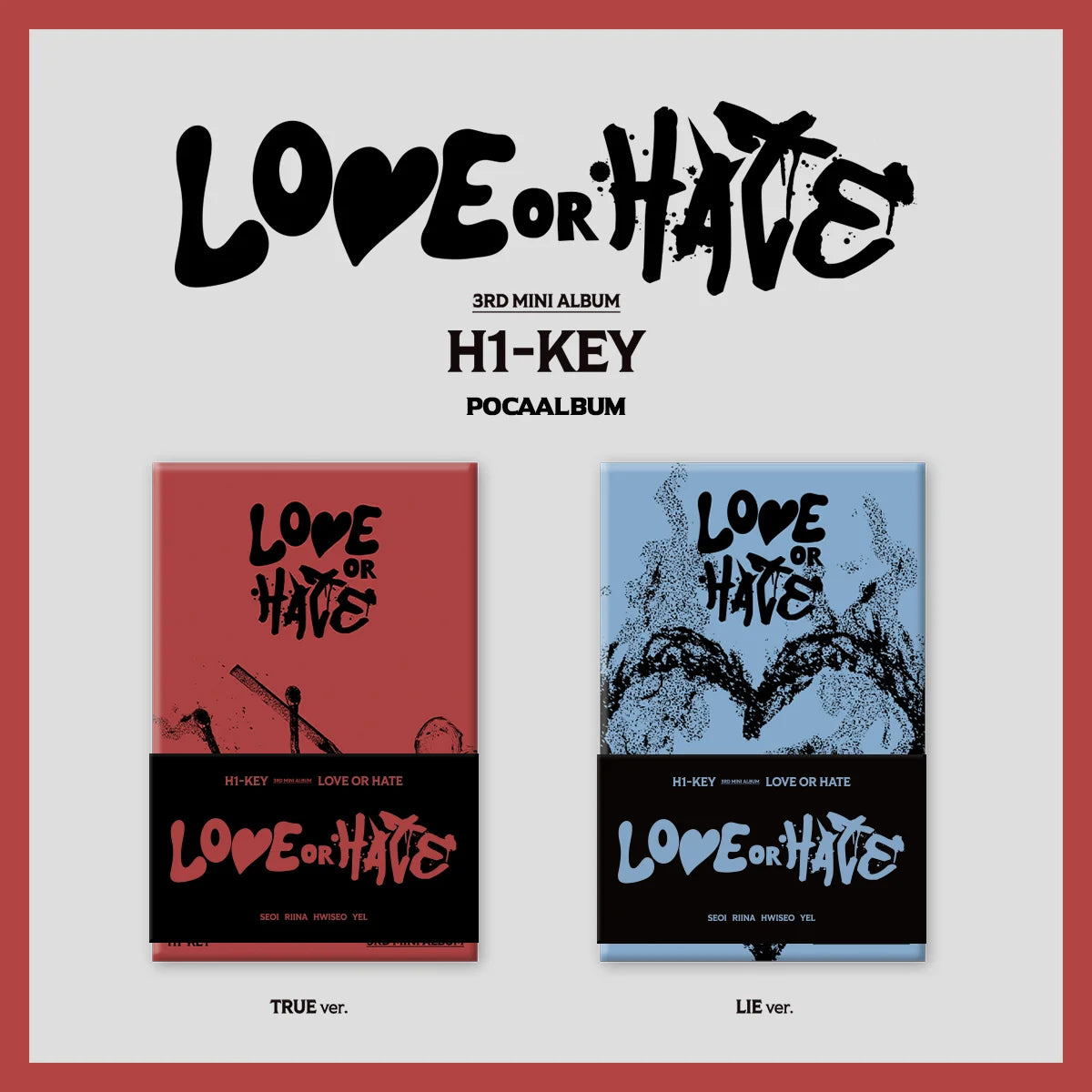 [POB] H1-KEY - 3rd Mini Album [LOVE or HATE] (POCAALBUM)