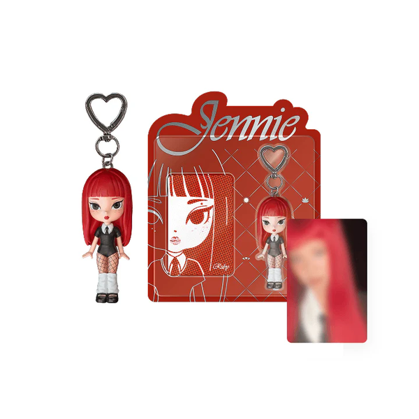 POB] JENNIE [Ruby] Figure Keychain - Record Planet