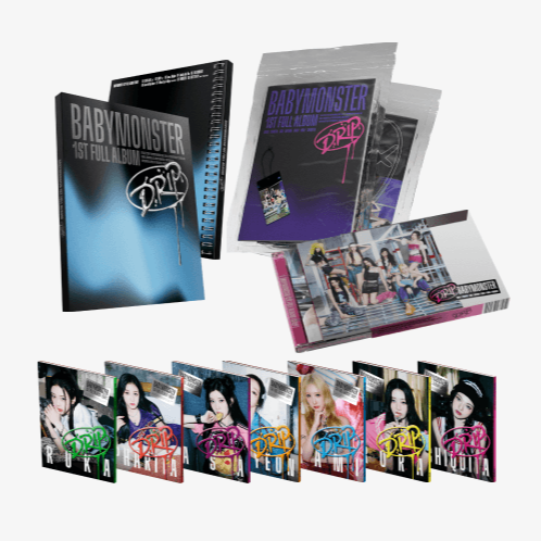 [Lucky Draw] BABYMONSTER [DRIP] ZIP LOCK & BINDER Ver. Set + YG TAG ALBUM Ver. Set + JEWEL CASE Ver.