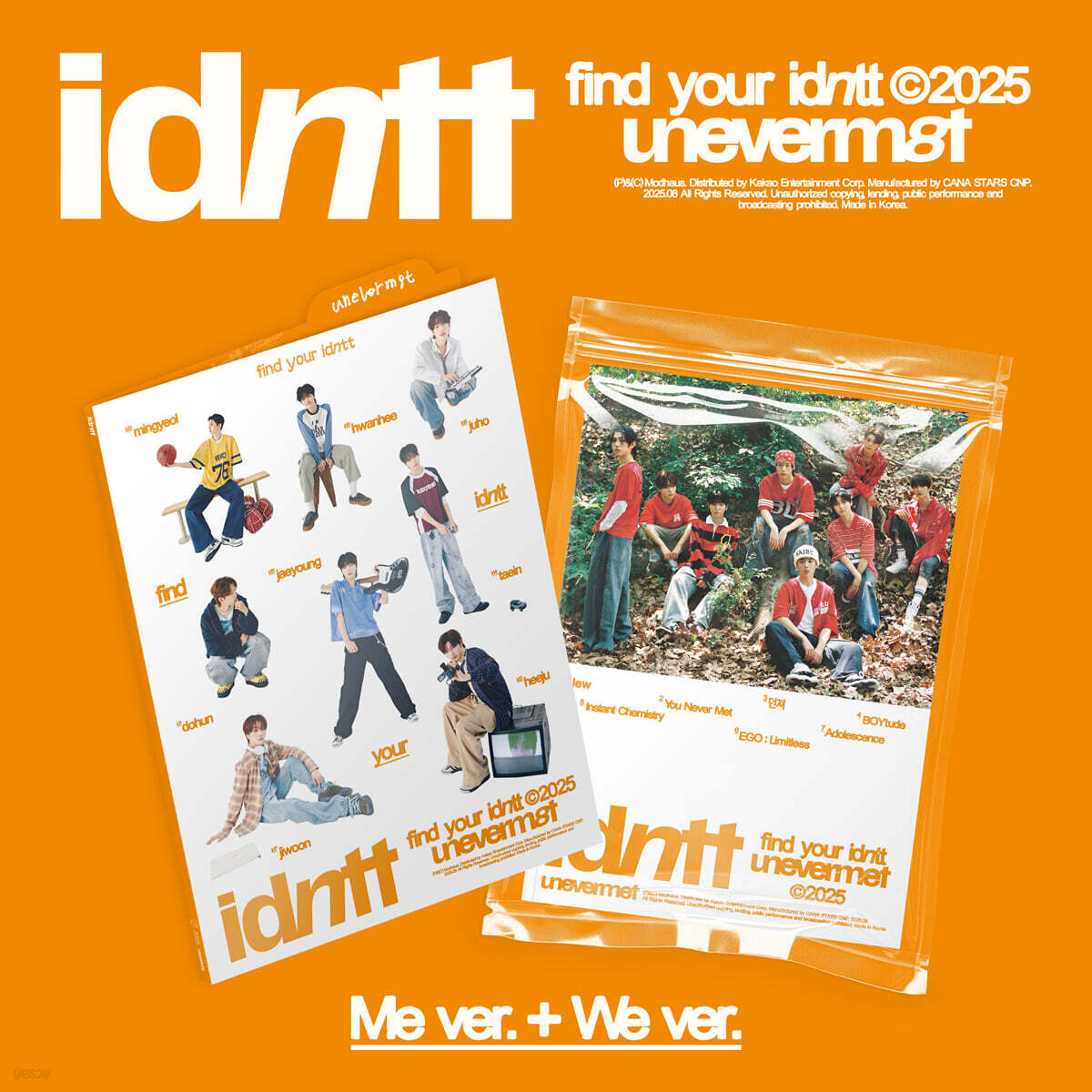 [POB] IDNTT - 1st Mini Album [UNEVERMET]